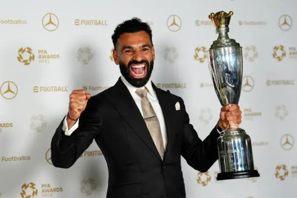 Mohamed Salah becomes first player to win PFA Player of the Year three times