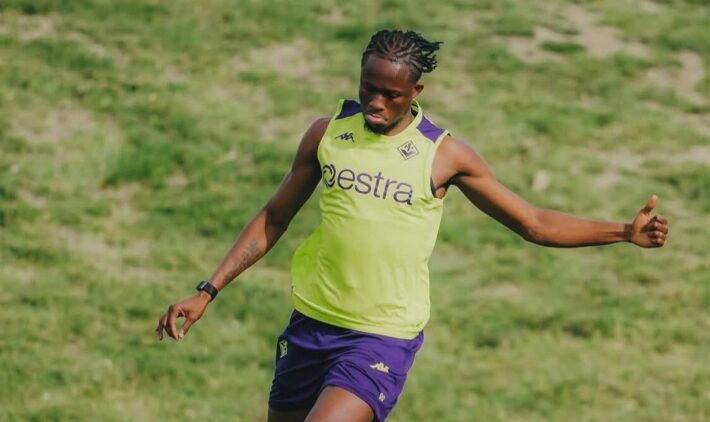 Ivorian forward Christian Kouamé resumes training with Fiorentina
