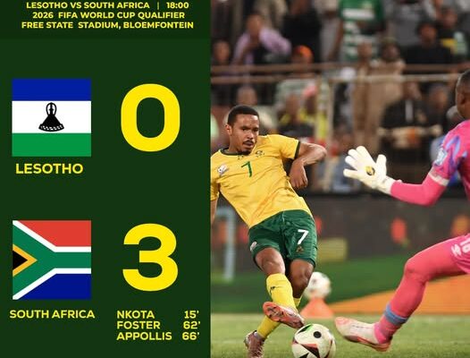 2026 World Cup qualifiers: South Africa march past Lesotho with commanding win