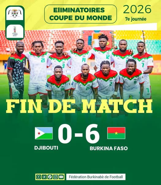 2026 World Cup qualifiers: Burkina Faso cruise past Djibouti with ruthless display