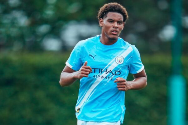 English-Congolese teen Floyd Samba proud to make Man City debut in win over Napoli in UEFA Youth League