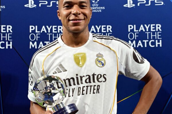 UCL: Kylian Mbappe named MoTM after bagging brace in Real Madrid’s 2-1 win against Marseille