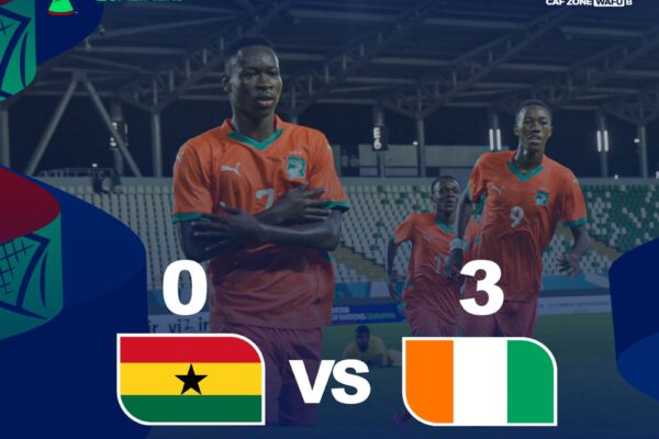 WAFU B U17 AFCON Qualifiers: Ivory Coast thump Ghana 3-0 to extend lead in Group A