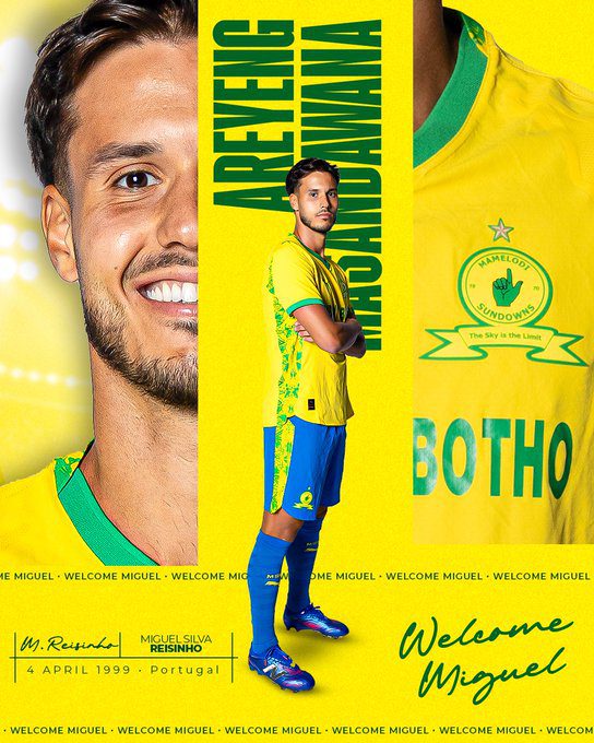 Mamelodi Sundowns confirm signing of Portuguese midfielder Miguel Reisinho