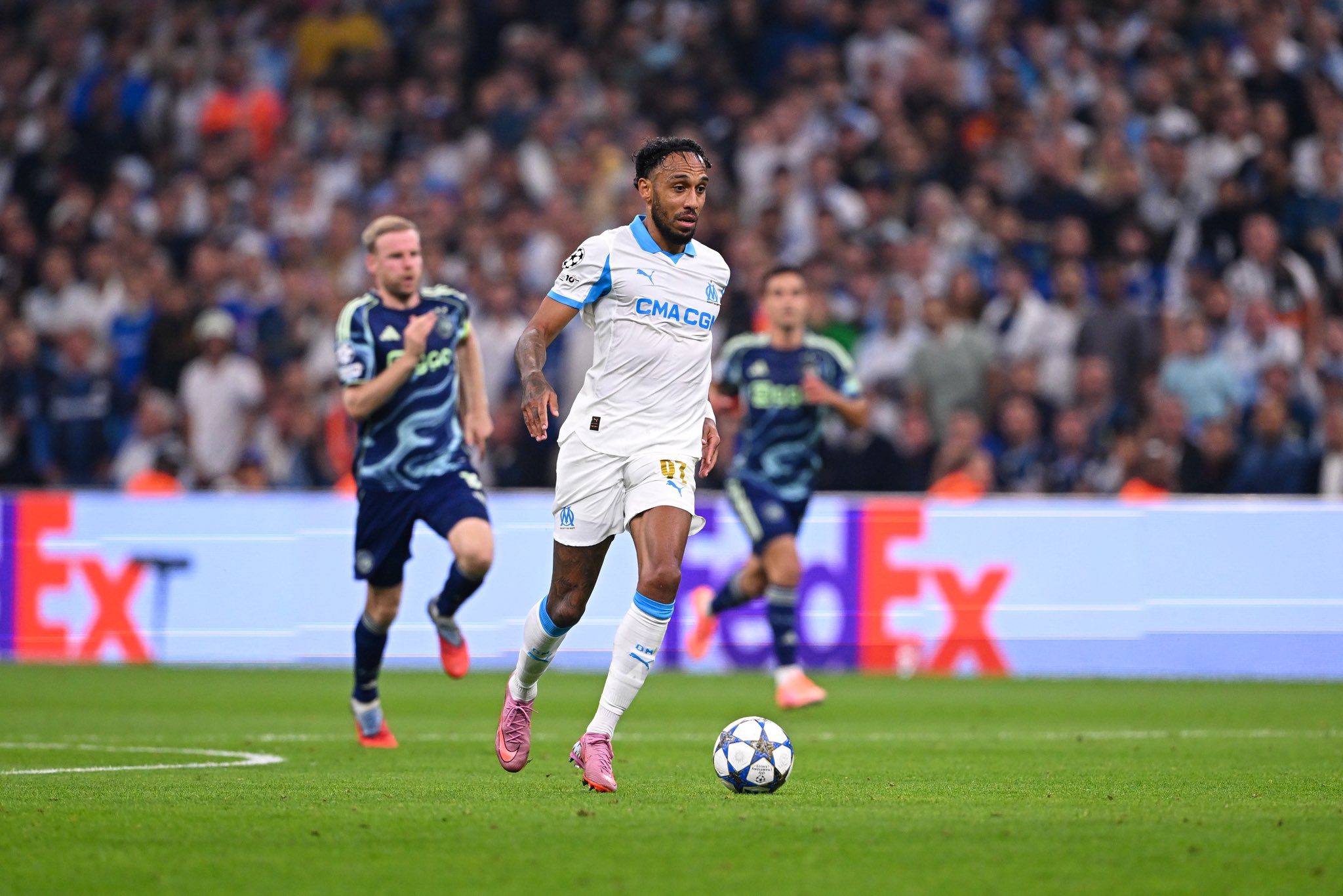 UCL: Aubameyang nets screamer to seal Olympique Marseille’s 4-0 thrashing of Ajax