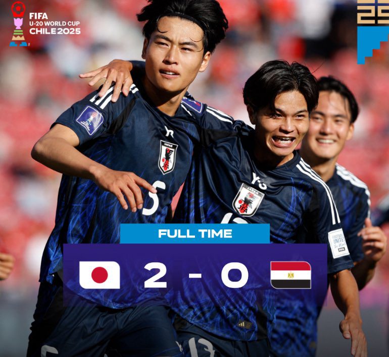 Japan overpowers Egypt in U20 World Cup opener