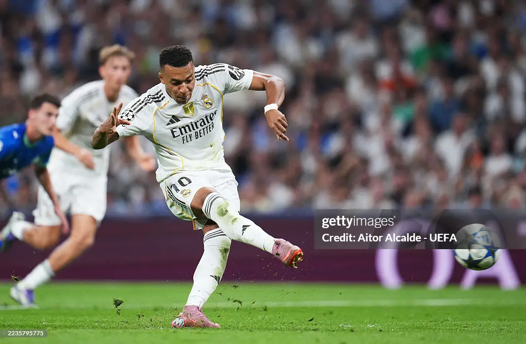 Kylian Mbappe AfricaSoccercom Kylian Mbappe French Cameroonian Kylian Mbappe becomes first player to reach 21 goals in LaLiga AfricaSoccercom