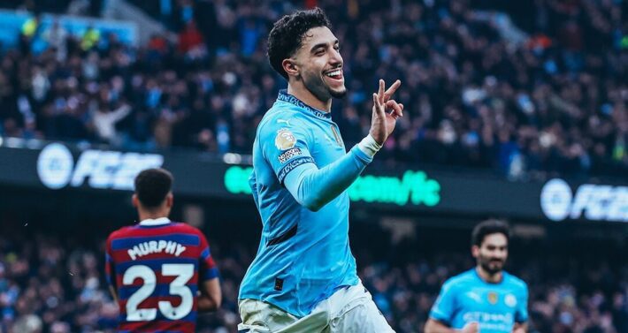 Egyptian forward Omar Marmoush ruled out of Manchester derby with knee injury