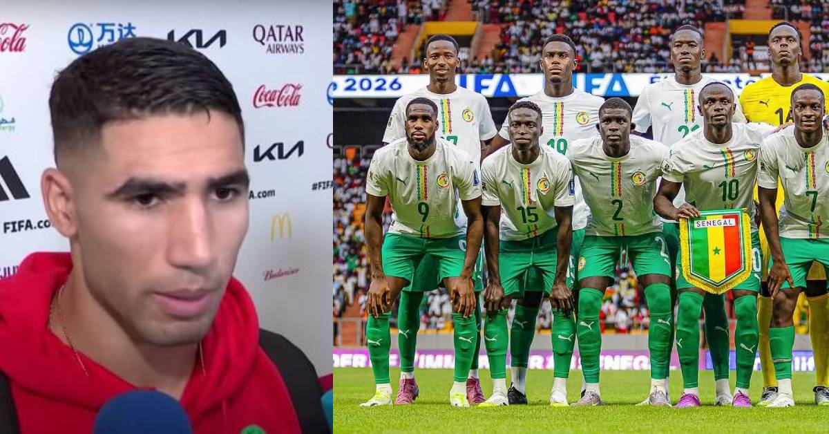 Moroccan star Achraf Hakimi jokes with young Senegalese fan ahead of AFCON showdown