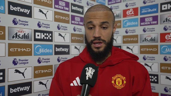 Moroccan defender Noussair Mazraoui voices frustration after Man United’s derby defeat to Man City