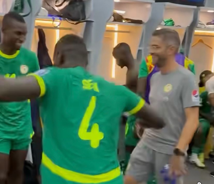 VIDEO: Watch wild jubilations in Senegal’s dressing room after 3-2 comeback victory against D.R Congo
