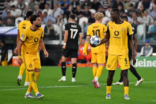 Serhou Guirassy and Ramy Bensebaini clash over penalty in Dortmund’s 4-4 thriller against Juventus