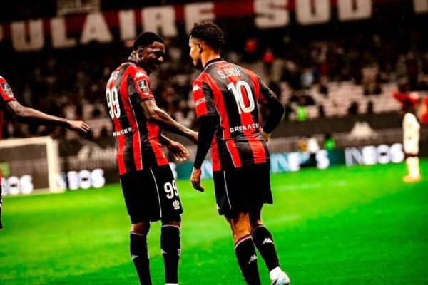 Ghana midfielder Salis Abdul Samed celebrates OGC Nice’s hard-fought win over Lille