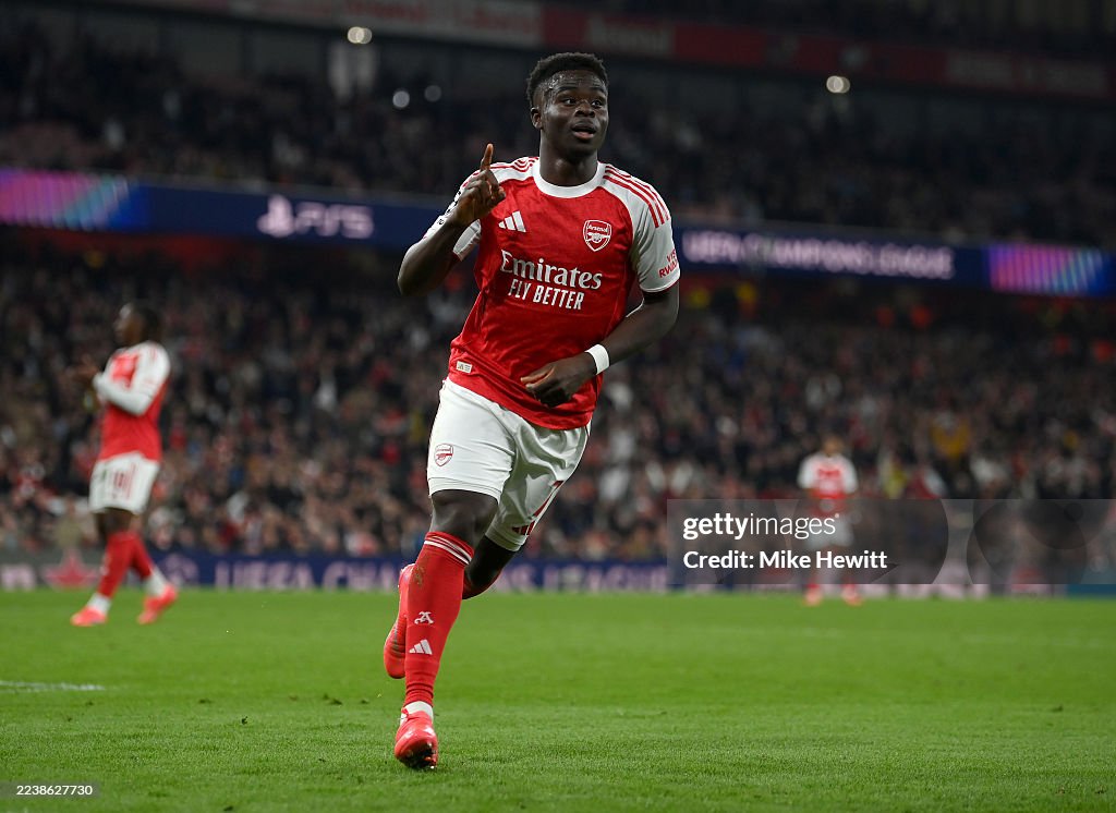 English-Nigerian star Bukayo Saka vows to ‘push on for more’ after reaching 100 Arsenal goal involvements