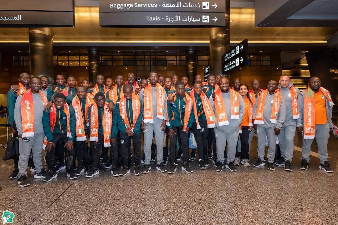 Côte d'Ivoire arrives in Doha for the 2025 FIFA U-17 World Cup Côte d'Ivoire arrives in Doha for the 2025 FIFA U-17 World Cup