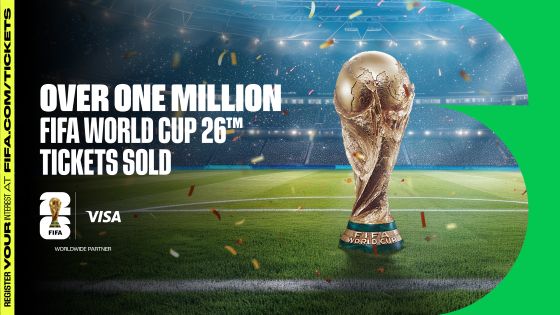 Over one million FIFA World Cup 26 tickets sold following Visa Presale Draw