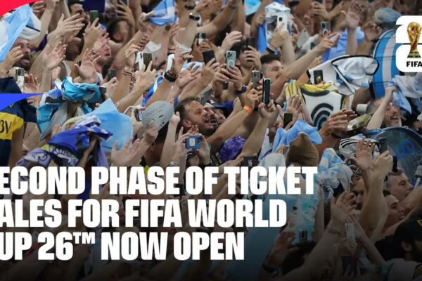Second phase of ticket sales for FIFA World Cup 26 now open