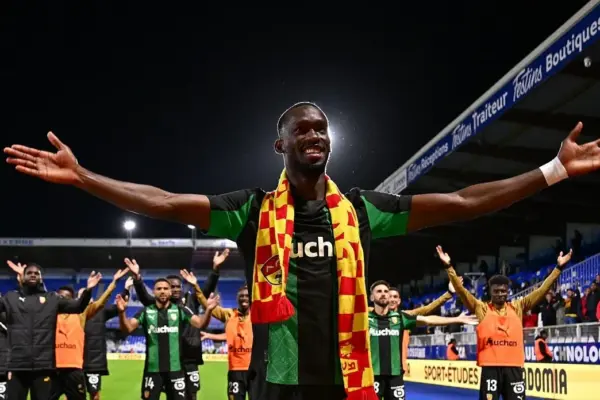 Senegalese forward Abdallah Sima revels in last-gasp winner for RC Lens at Auxerre