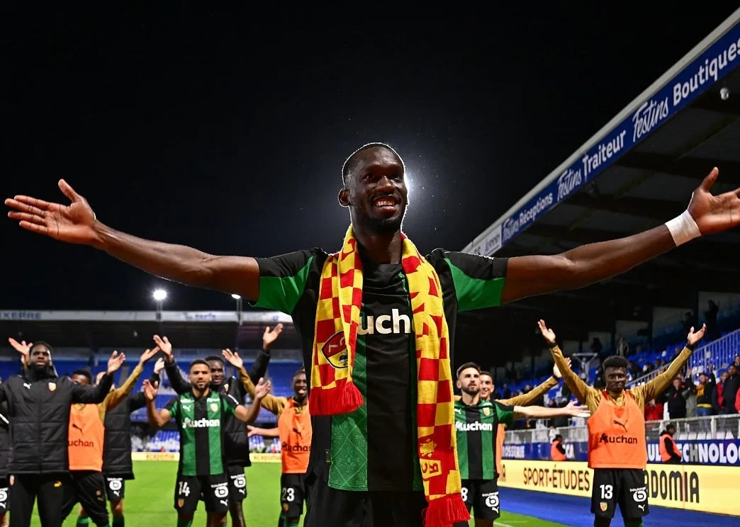 Senegalese forward Abdallah Sima revels in last-gasp winner for RC Lens at Auxerre