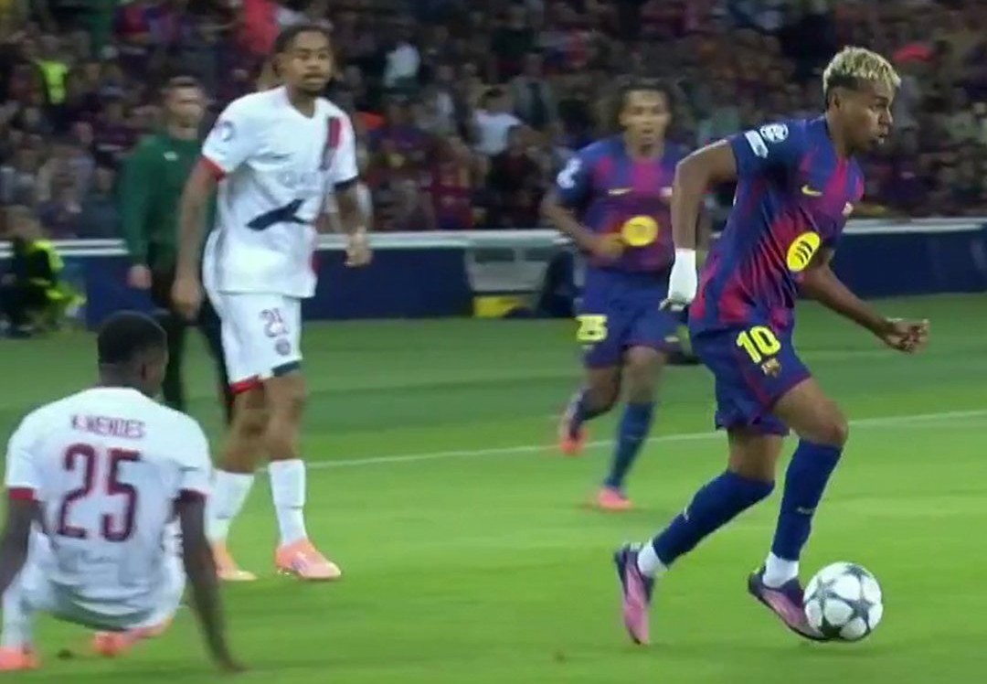 Spanish-Moroccan prodigy Lamine Yamal feels Hakimi’s jab after PSG victory, with Mendes starring