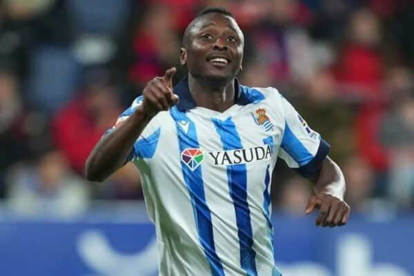 Nigerian striker Umar Sadiq set for January exit from Real Sociedad amid growing interest
