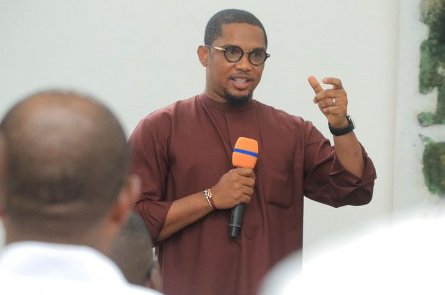 2026 World Cup Qualifiers: Samuel Eto’o involved in altercation with fan during Cameroon v Angola game [VIDEO]