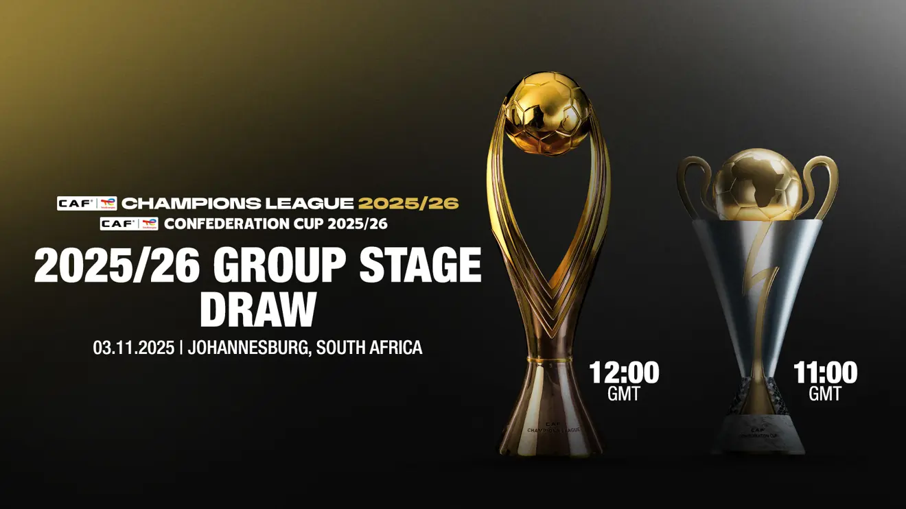 CAF to Hold 2025/26 Interclub Group Stage Draw in Johannesburg on November 3