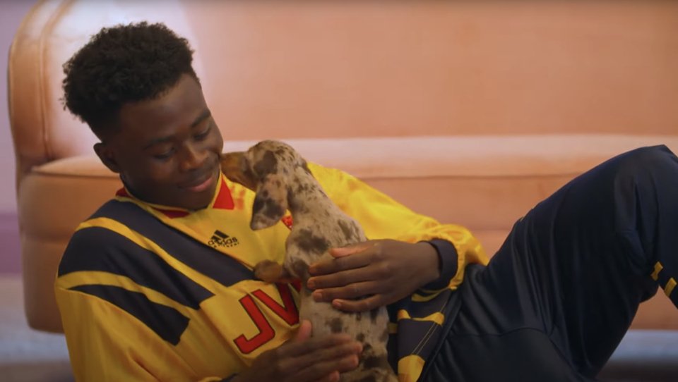 'He kept my spirits high' - English-Nigerian Bukayo Saka explains how his puppy helped him through injury hell