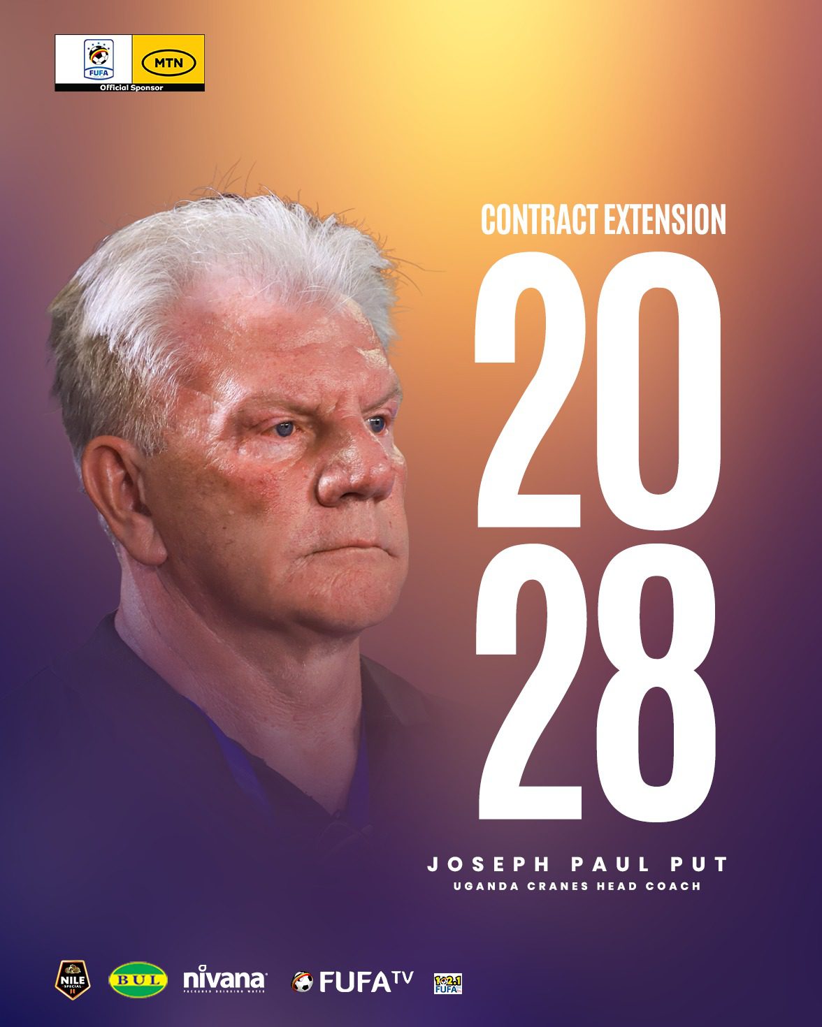 Paul Put to remain head coach of Uganda until 2028