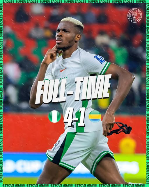 2026 World Cup playoffs: Nigeria overpower Gabon with Victor Osimhen masterclass in Rabat