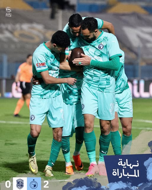 Pyramids secure second place with a confident win over Al Mokawloon