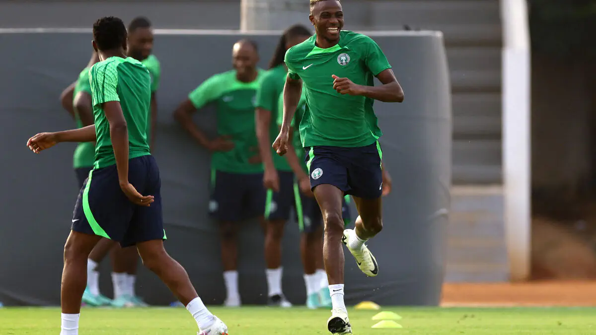 Victor Osimhen and Frank Onyedika joins camp as Nigeria wrap up preparation for Gabon clash