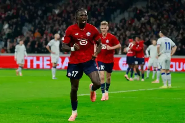 Europa League: Ngal’ayel Mukau and Hamza Igamane steer Lille to a resounding win over Dinamo Zagreb