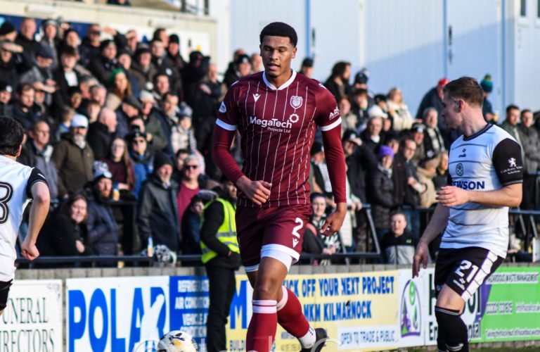 Congolese defender Brooklyn Kabongolo makes instant impact after Arbroath loan move