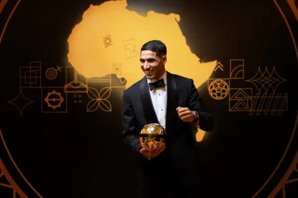 Morocco star Achraf Hakimi expresses gratitude after being crowned African Footballer of the Year