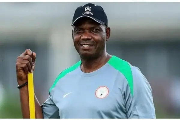NFF technical director Augustine Eguavon rallies support for Nigeria head coach Eric Chelle