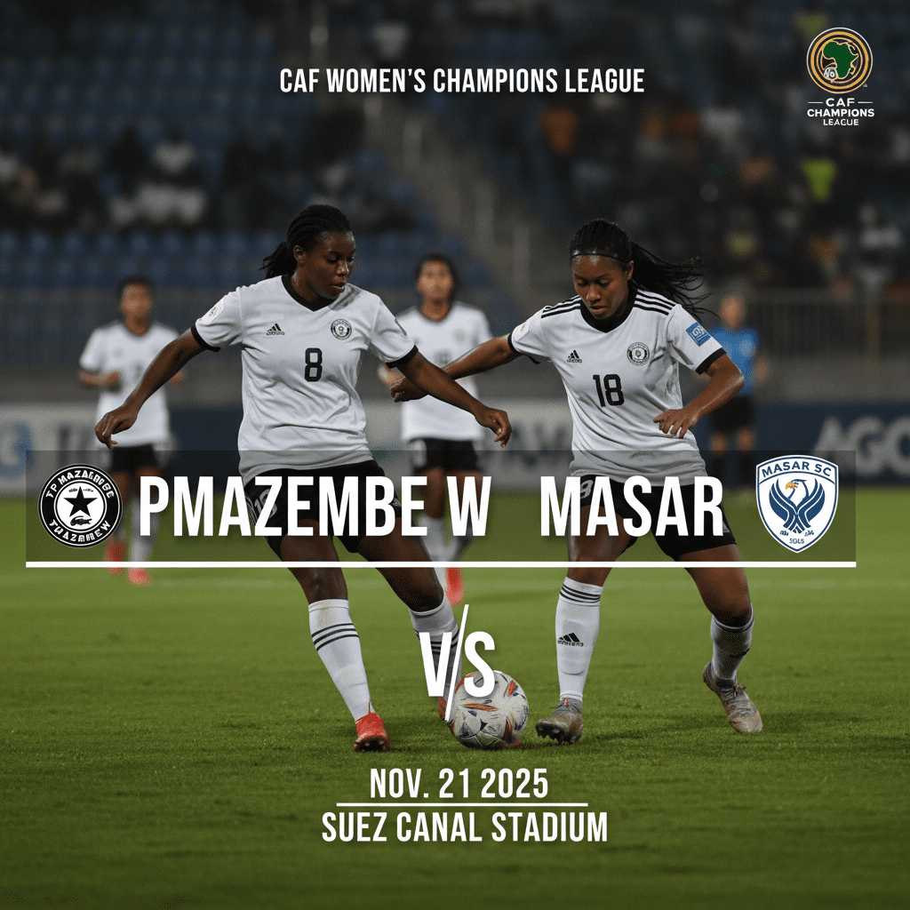 TP Mazembe W vs Masar W: Preview - Team News, Line-ups, Prediction and Tips | November 21 13:00 (GMT)