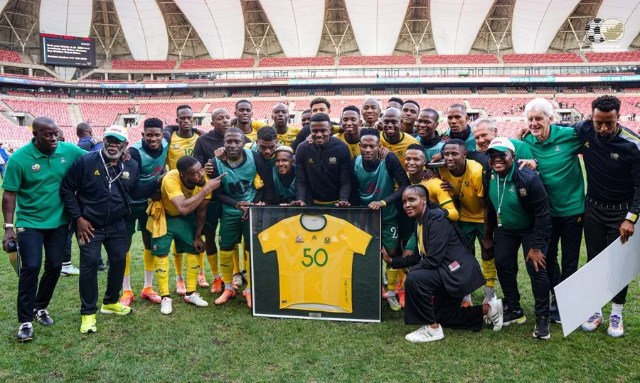 Mamelodi Sundowns midfielder Teboho Mokoena honoured by SAFA for 50th international caps