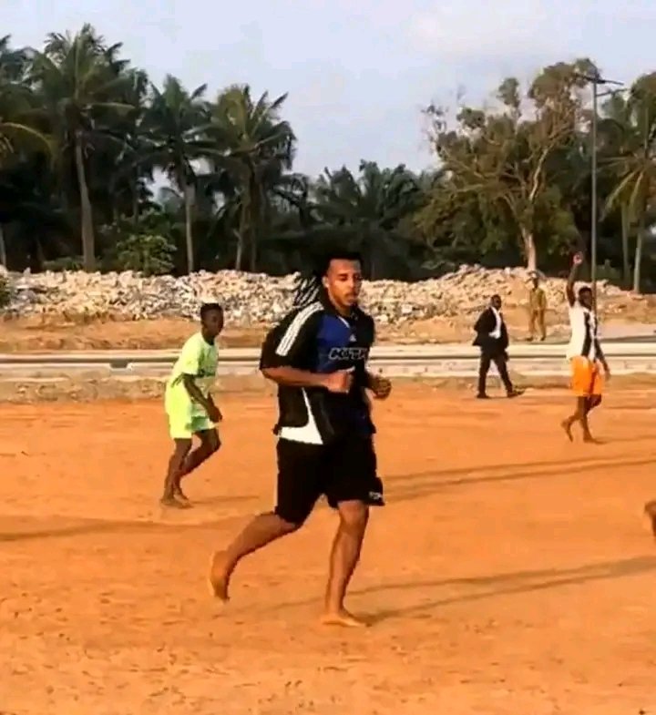  1766743246207   Jules Koundé reconnects with his Beninese roots during Christmas as he plays football with children   AfricaSoccercom