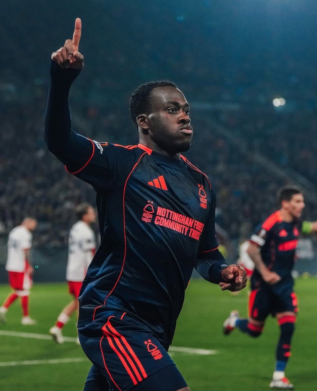  G76Rc2XXEAA1sji   French Congolese forward Arnaud Kalimuendo on target for Nottingham Forest in 2 1 win over Utrecht   AfricaSoccercom