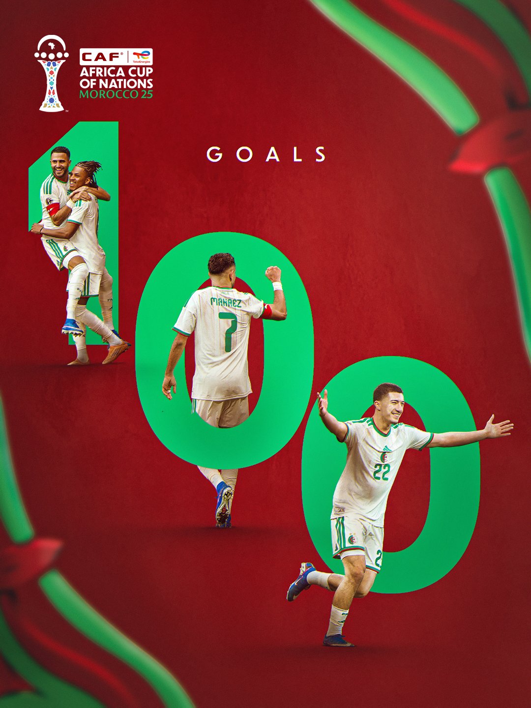  G89O3DQXgAAqyp0   AFCON 2025 Algeria reach 100 goal milestone with 3 0 victory over Sudan   AfricaSoccercom