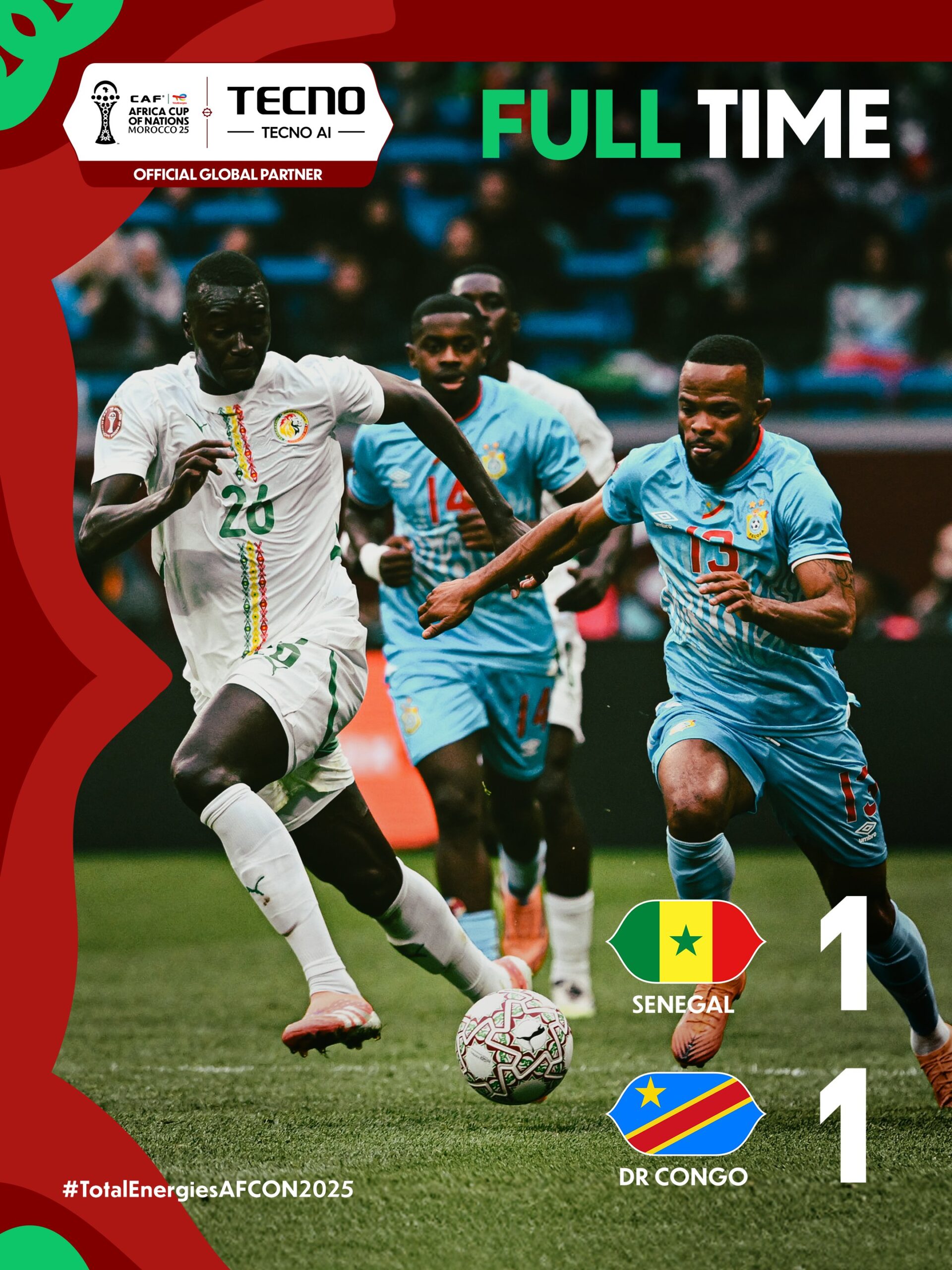  G9MKahcWoAABmvp   AFCON 2025 Sadio Mane opens account as Senegal draw 1 1 with DR Congo   AfricaSoccercom
