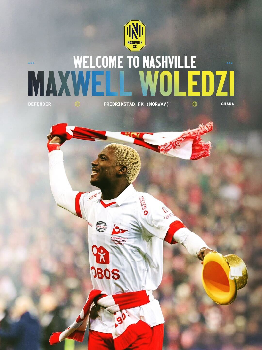 Ghanaian defender Maxwell Woledzi joins Nashville SC on three-year deal