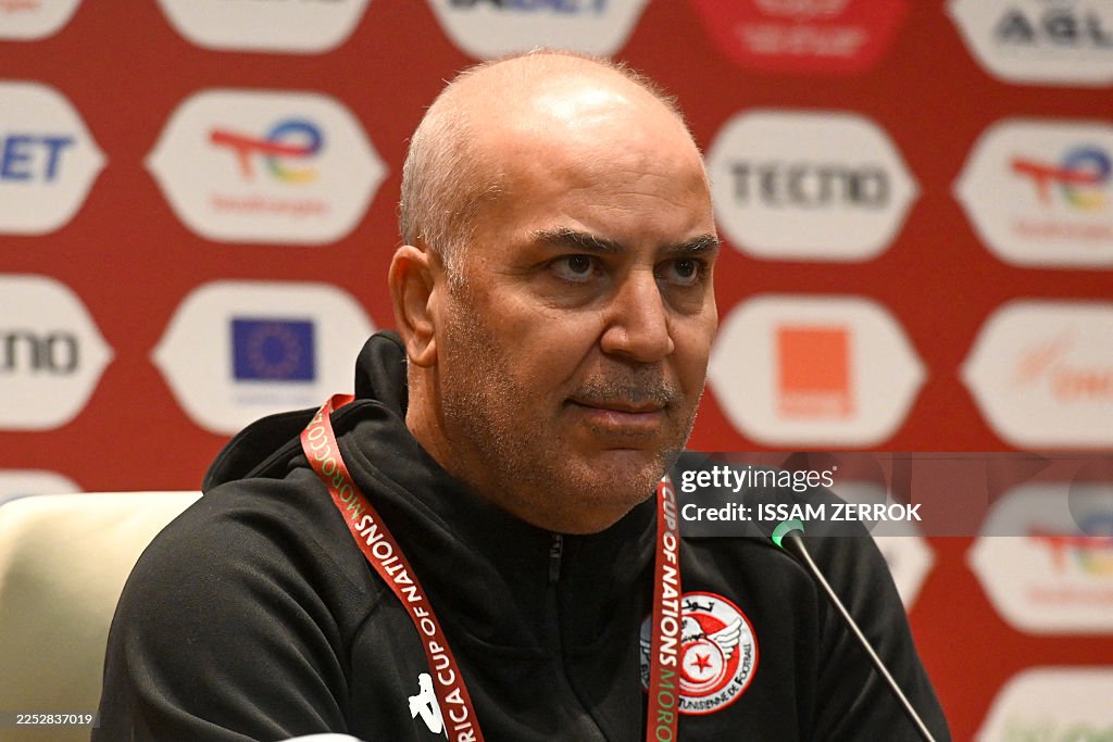 Sami Trabelsi AfricaSoccercom Sami Trabelsi AFCON 2025 Tunisia coach Sami Trabelsi satisfied but demands more from his players AfricaSoccercom
