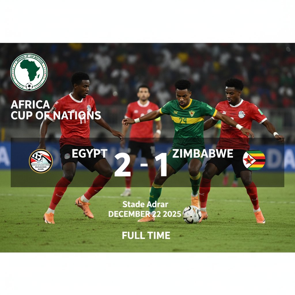  eng 1347241 review   Egypt Triumphs Over Zimbabwe 2 1 in 2025 Africa Cup of Nations Clash   AfricaSoccercom