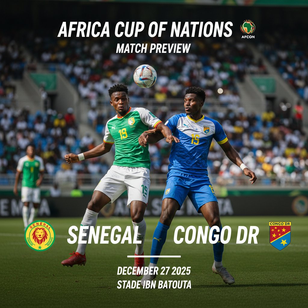  eng 1347257 preview   Senegal vs Congo DR Preview  Team News Line ups Prediction and Tips | December 27 1500 GMT   AfricaSoccercom