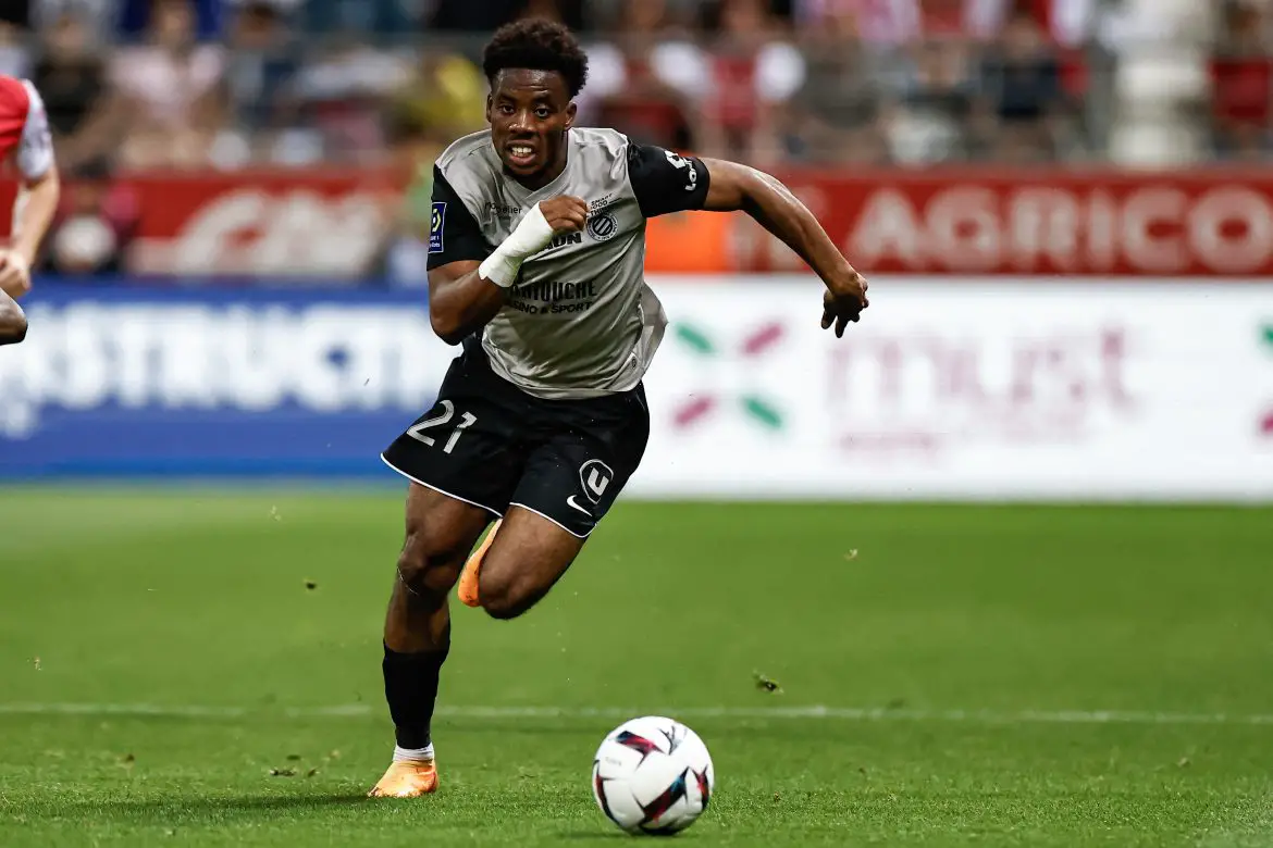  fbl fra ligue1 reims montpellier 2 1170x780   French Ivorian forward Elye Wahi attracts interest from Ligue 1 and La Liga   AfricaSoccercom