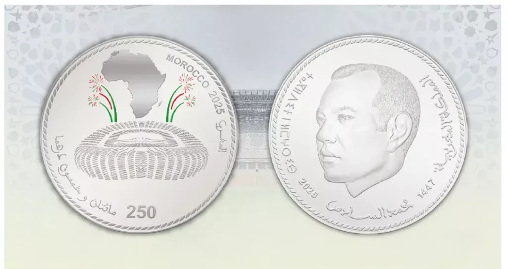  moen 1766410723 1024x543png   Morocco unveils commemorative Banknote and silver Coin to mark AFCON hosting   AfricaSoccercom