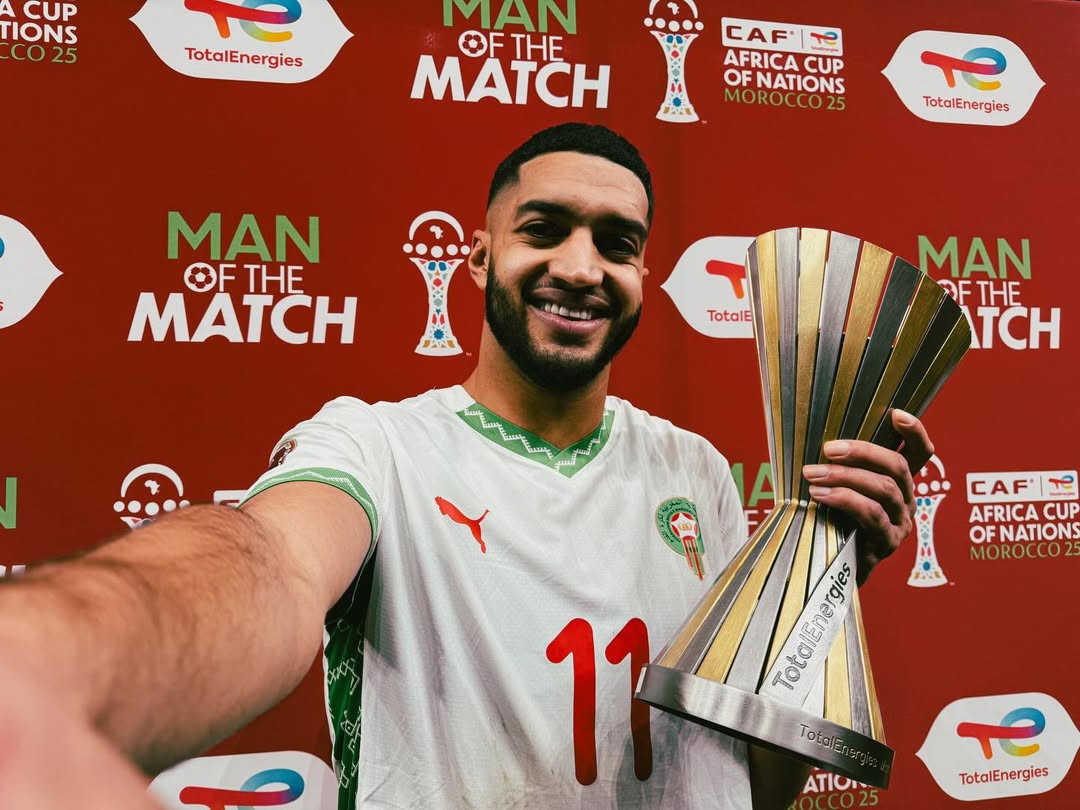  612423800 18550881316021089 382649673308715233 n   AFCON 2025 Ismail Saibari named Man of the Match in Moroccos win over Cameroon   AfricaSoccercom