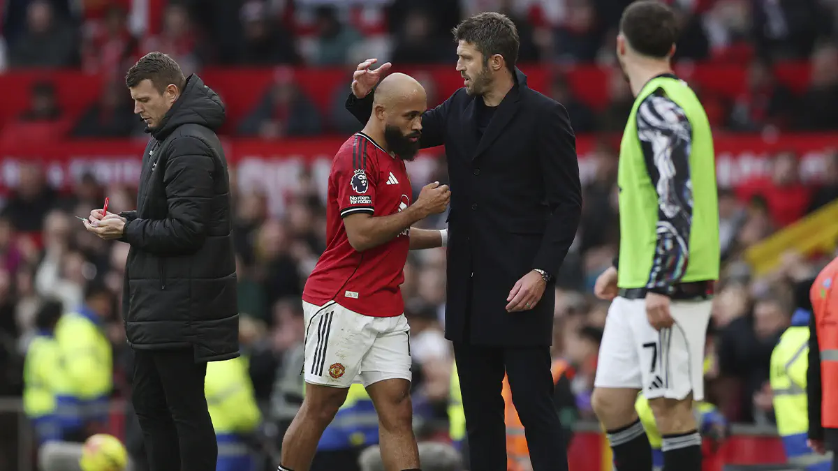  77f36f0dfe7d62777adec312f31391cebcad2f587d53df7038983bf497fe4c3e 1200 675   Cameroon forward Bryan Mbeumo hails Manchester United manager Michael Carrick   AfricaSoccercom